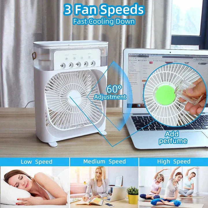 Rechargeable LED Desk Fan (JR-2022)