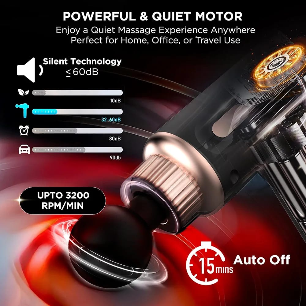 Rechargeable Massage Gun (3000mAh)