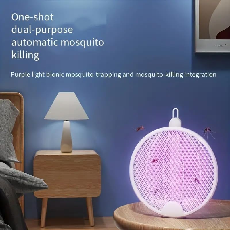 Foldable Swivel Mosquito Bat (3-in-1)