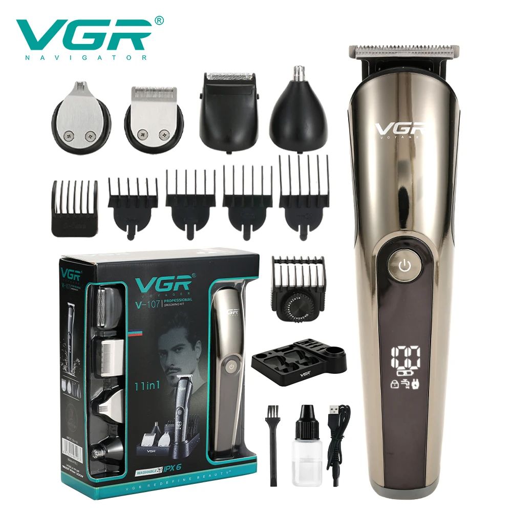 VGR V-107 11-in-1 Grooming Kit